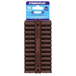 RawlPlug Uno Wall Fixings 7x30mm - Pack 96