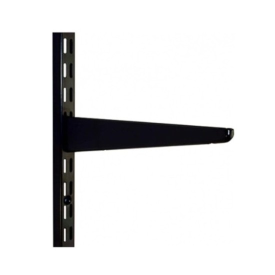120mm Black Twin Slot Shelving Bracket