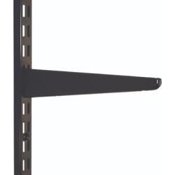 120mm Black Twin Slot Shelving Bracket