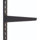 170mm Black Twin Slot Shelving Bracket