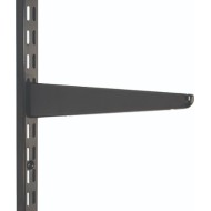 370mm Black Twin Slot Shelving Bracket