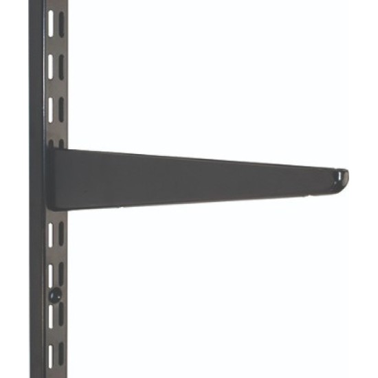 470mm Black Twin Slot Shelving Bracket