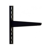 610mm Black Twin Slot Shelving Bracket