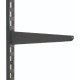 610mm Black Twin Slot Shelving Bracket