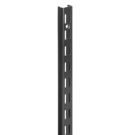 0.43m/430mm Black Twin Slot Shelving Upright
