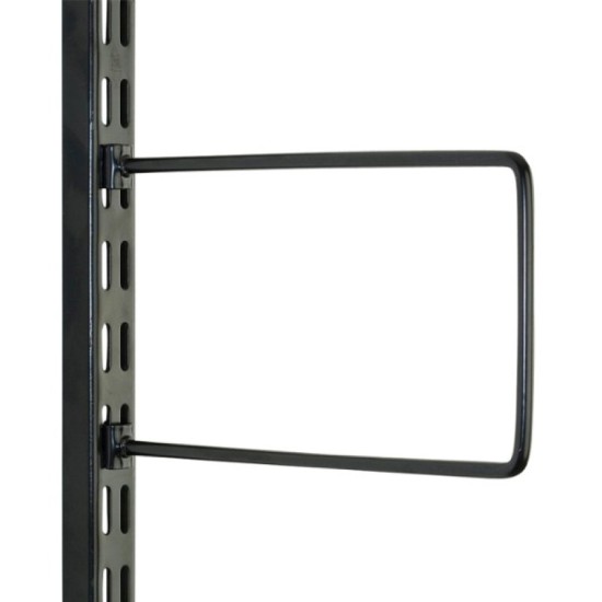 Black Flexi Bookend 150mm x 120mm - Twin Slot Shelving Pair