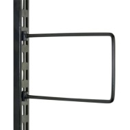 Black Flexi Bookend 250mm x 150mm - Twin Slot Shelving Pair