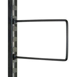 Black Flexi Bookend 250mm x 150mm - Twin Slot Shelving Pair