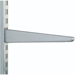 120mm Matt Silver Twin Slot Shelving Bracket