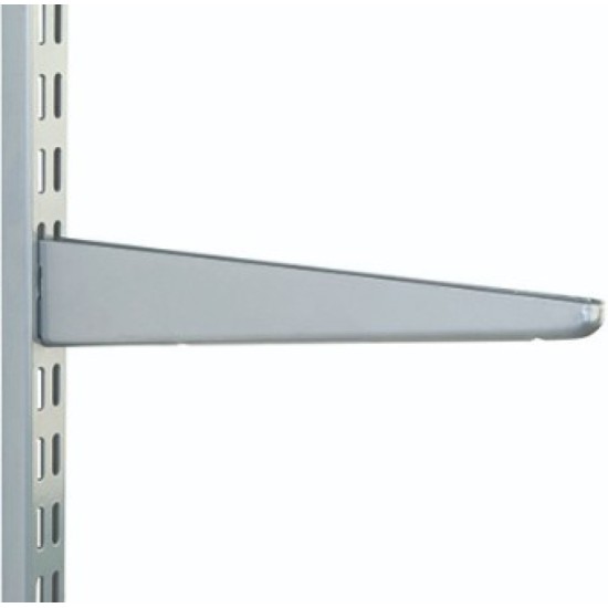 120mm Matt Silver Twin Slot Shelving Bracket