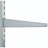 470mm Matt Silver Twin Slot Shelving Bracket