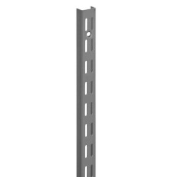 2.4m/2400mm Matt Silver Twin Slot Shelving Upright