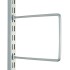 Matt Silver Flexi Book Ends 150mm x 120mm - Twin Slot Shelving Pair