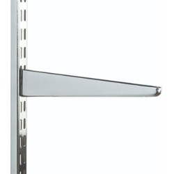320mm Polished Chrome Twin Slot Shelving Bracket