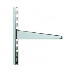 370mm Polished Chrome Twin Slot Shelving Bracket
