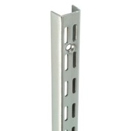0.43m/430mm Polished Chrome Twin Slot Shelving Upright