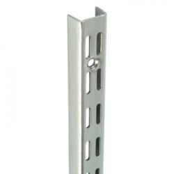 0.71m/710mm Polished Chrome Twin Slot Shelving Upright