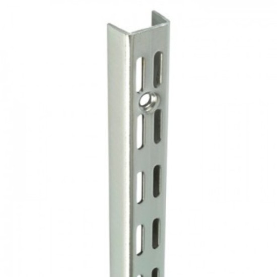 0.71m/710mm Polished Chrome Twin Slot Shelving Upright