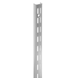 1.0m/1000mm Polished Chrome Twin Slot Shelving Upright