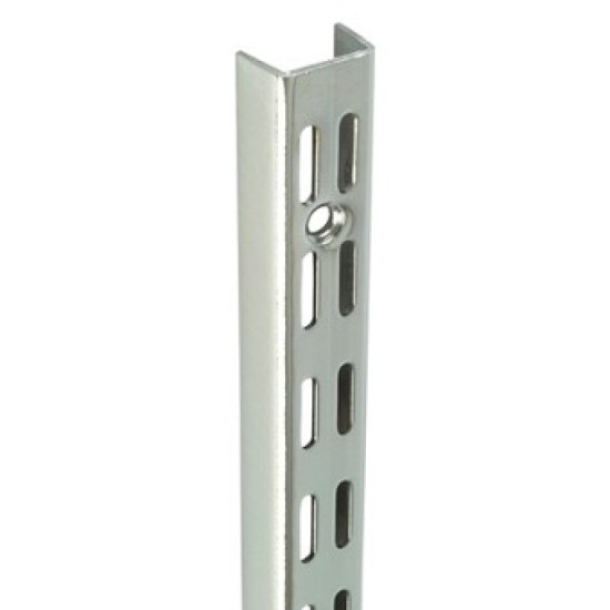 1.6m/1600mm Polished Chrome Twin Slot Shelving Upright