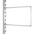 Polished Chrome Flexi Book Ends 250mm x 150mm - Twin Slot Shelving Pair