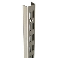 1.0m/1000mm Stainless Steel Twin Slot Shelving Upright