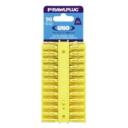 RawlPlug Uno Wall Fixings 5x25mm - Pack 96