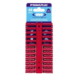 RawlPlug Uno Wall Fixings 6x28mm - Pack 48