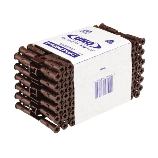 RawlPlug Uno Wall Fixings 7x30mm - Pack 288