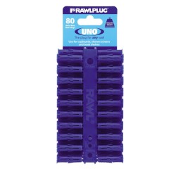 RawlPlug Uno Wall Fixings 8x32mm - Pack 80