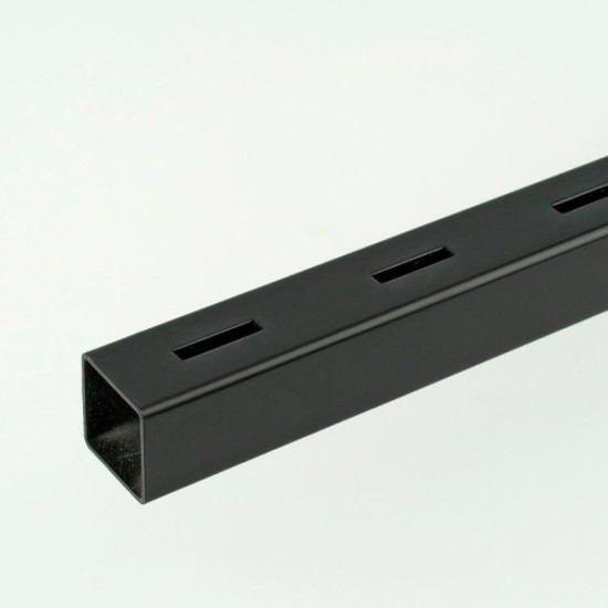 2m ProFrame Black Single Slot Square Tube