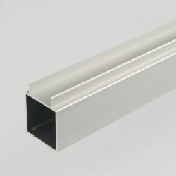 2m ProFrame Self Colour Aluminium Double Finned Square Tube - Single Face