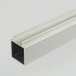 2m ProFrame Self Colour Aluminium Double Finned Square Tube - Single Face