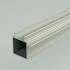 2m ProFrame Self Colour Aluminium Double Finned Square Tube - Adjacent Face