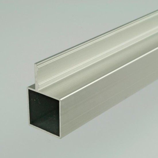 2m ProFrame Self Colour Aluminium Single Fin Square Tube