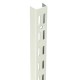 0.43m/430mm White Twin Slot Shelving Upright