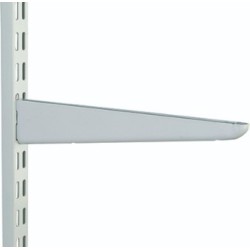 220mm White Twin Slot Shelving Bracket
