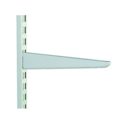 220mm White Twin Slot Shelving Bracket