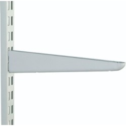 610mm White Twin Slot Shelving Bracket