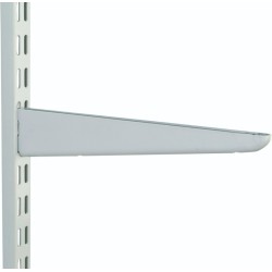 370mm White Medium Duty Twin Slot Shelving Bracket