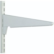 610mm White Heavy Duty Twin Slot Shelving Bracket