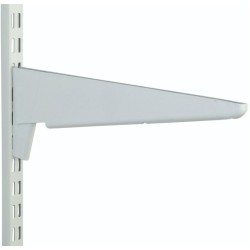 610mm White Heavy Duty Twin Slot Shelving Bracket