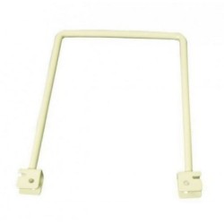 White Flexi Bookends 150mm x 120mm - Twin Slot Shelving Pair