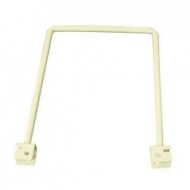 White Flexi Bookends 200mm x 120mm - Twin Slot Shelving Pair