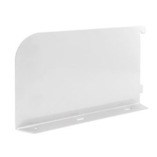 White Shelf Bookends 200mm x 150mm - Twin Slot Shelving Pair