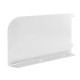 White Shelf Bookends 200mm x 150mm - Twin Slot Shelving Pair