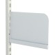 White Shelf Bookends 250mm x 150mm - Twin Slot Shelving Pair