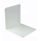 White Free Standing Bookends 200mm x 200mm - Twin Slot Shelving Single