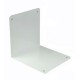 White Free Standing Bookends 250mm x 250mm - Twin Slot Shelving Single