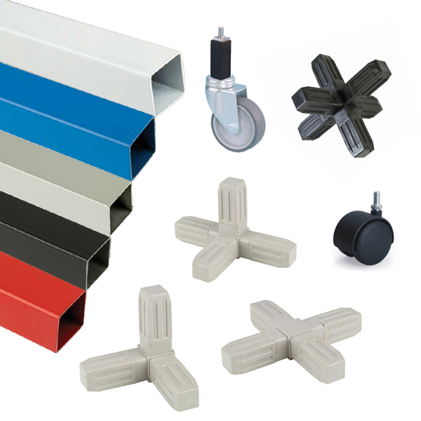 ProFrame Square Tubing for Twin Slot Shelving